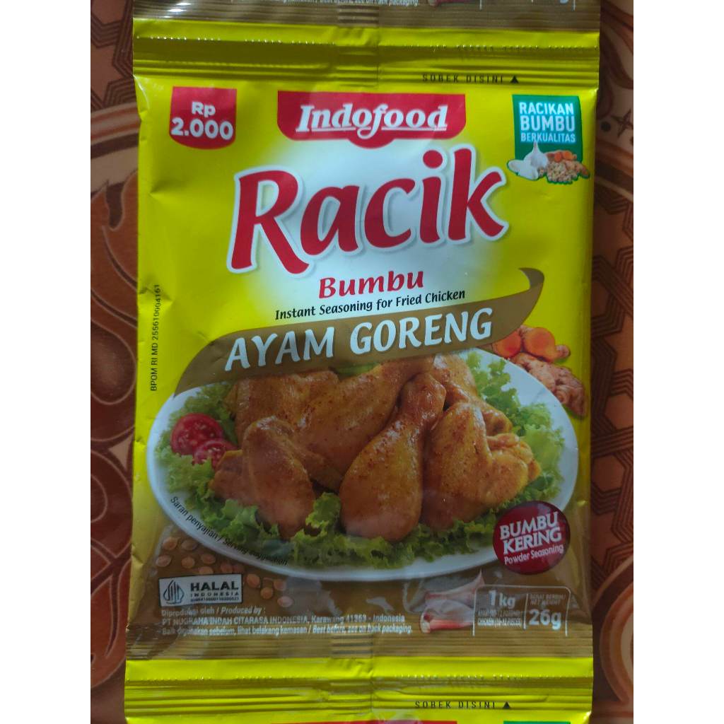 

Racik Ayam Goreng 10 pcs