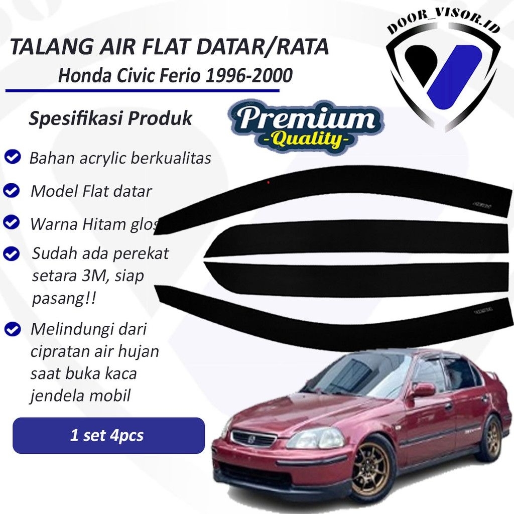 talang air mobil Honda Civic Ferio 1996-2000 Premium Quality