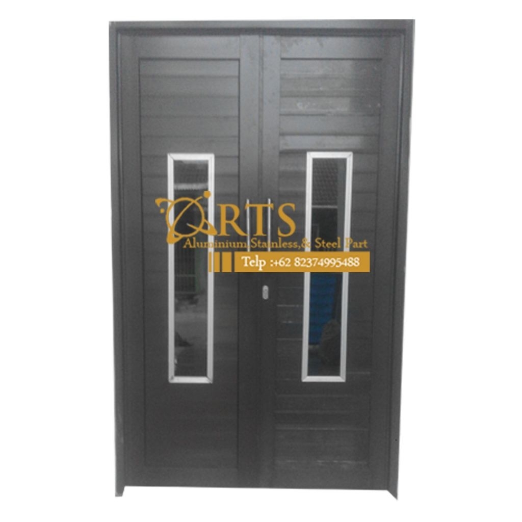 pintu aluminium double panel