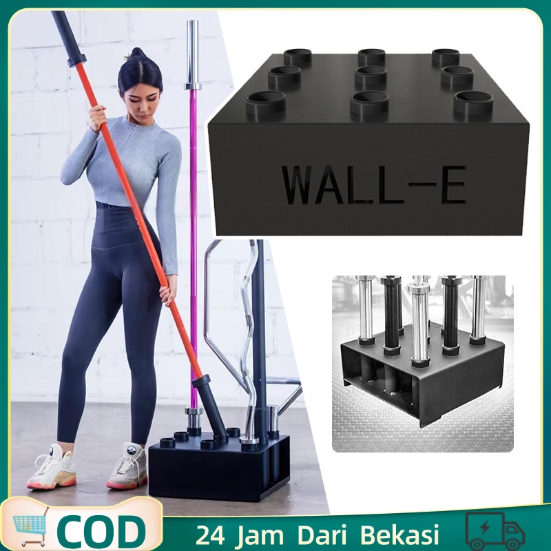 Tempat Barbel  9 Bar / Rak Vertical Untuk Olympic Barbell Bar  / Rak Olympic Barbell
