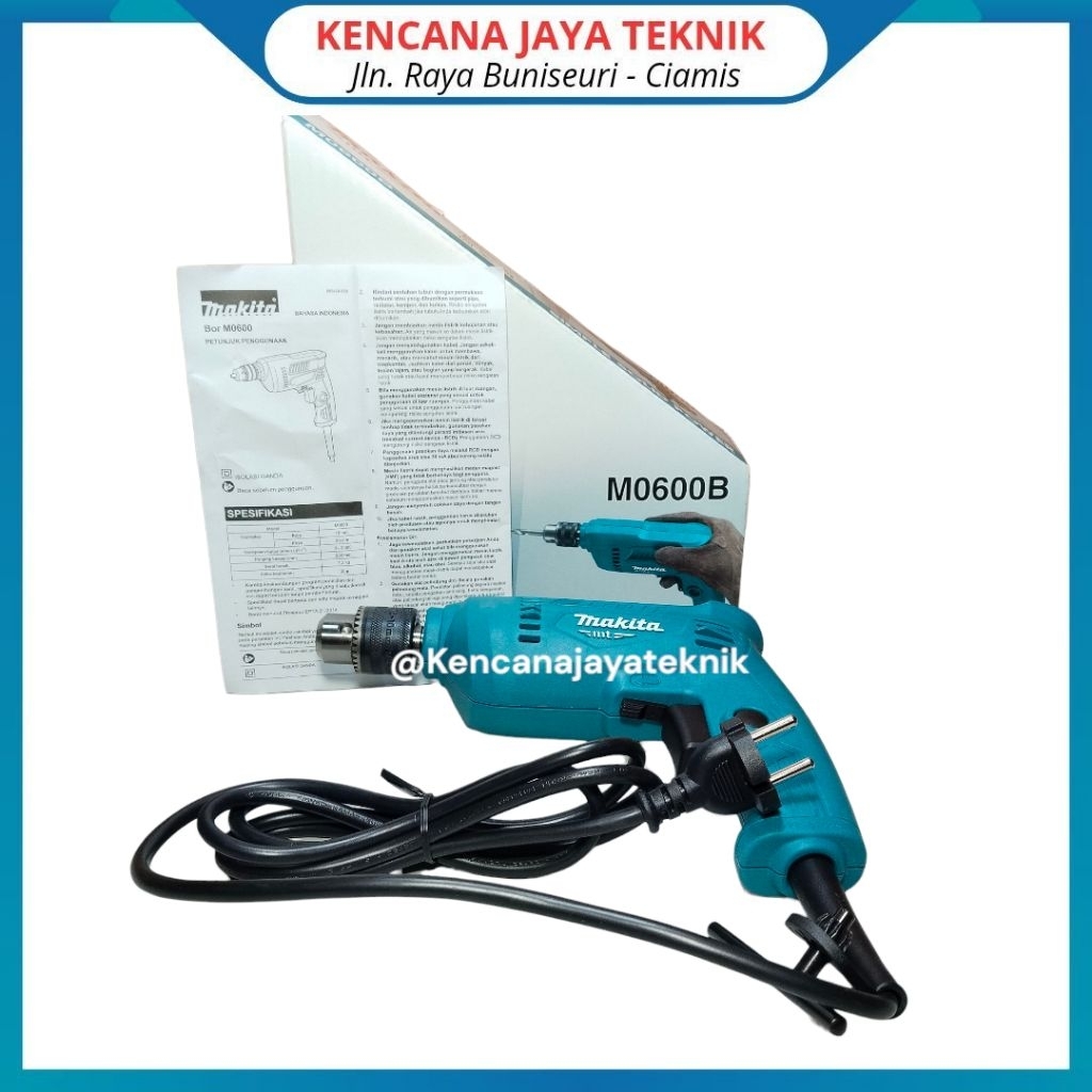 Uddjaya_ Bor Listrik Makita 10 Mm M0600B Original Japan