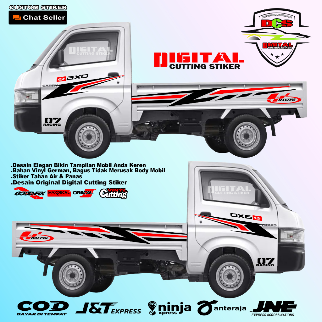 NEW Sticker mobil pickup carry stiker sticker mobil pick up suzuki new carry terbaru