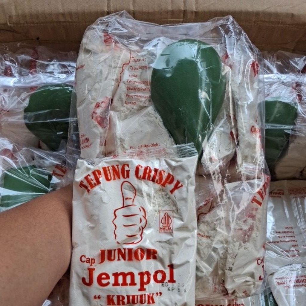

✔️Murah lebay..Tepung cap jempol 1 pak isi 10 pcs kemasan 120 gram(gratis centong nasi)