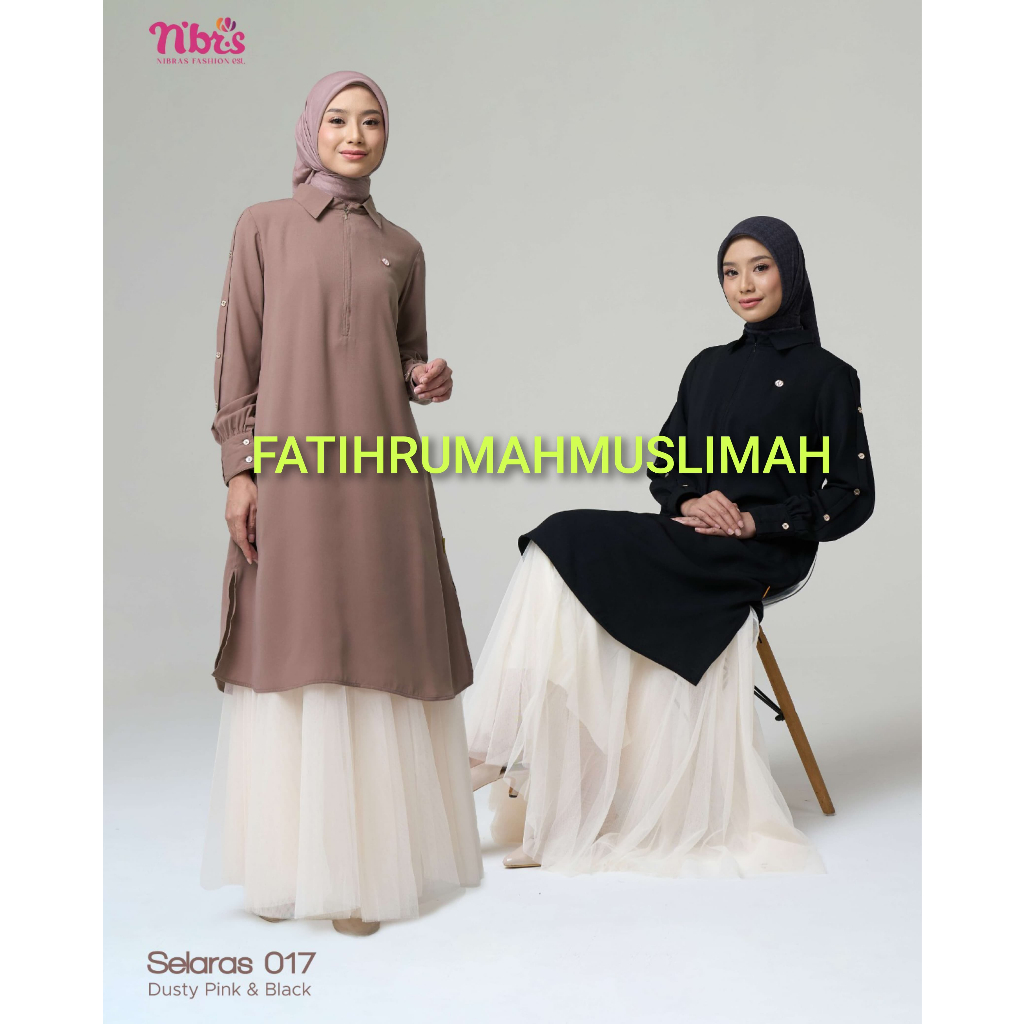 NEW / TERBARU / NIBRAS / TUNIK DEWASA / TUNIK NIBRAS / TUNIK/ SELARAS 017/ SELARAS 017/ NIBRAS TUNIK