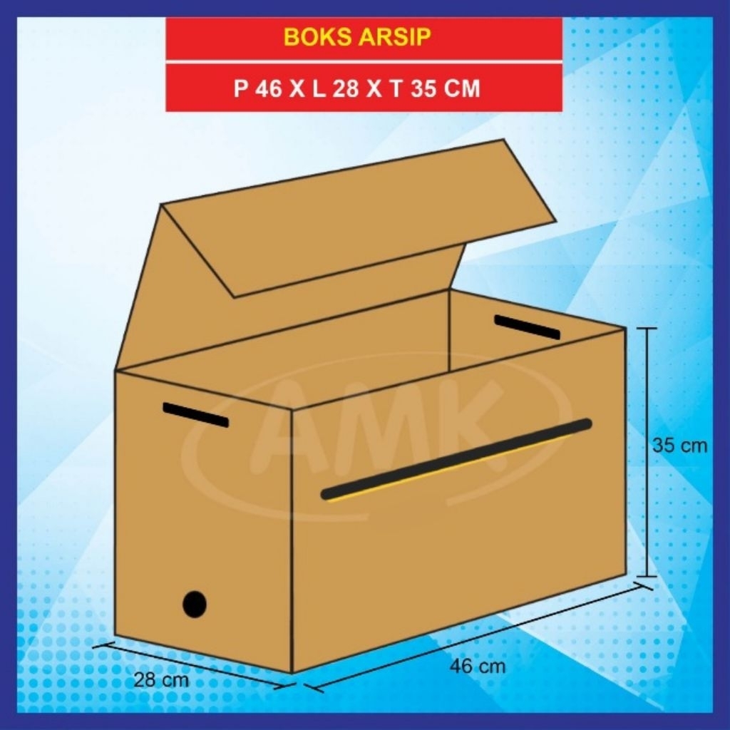 

Kardus Arsip / Box File / Boks Arsip BPJS (Ukuran 46 x 28 x 35) cm