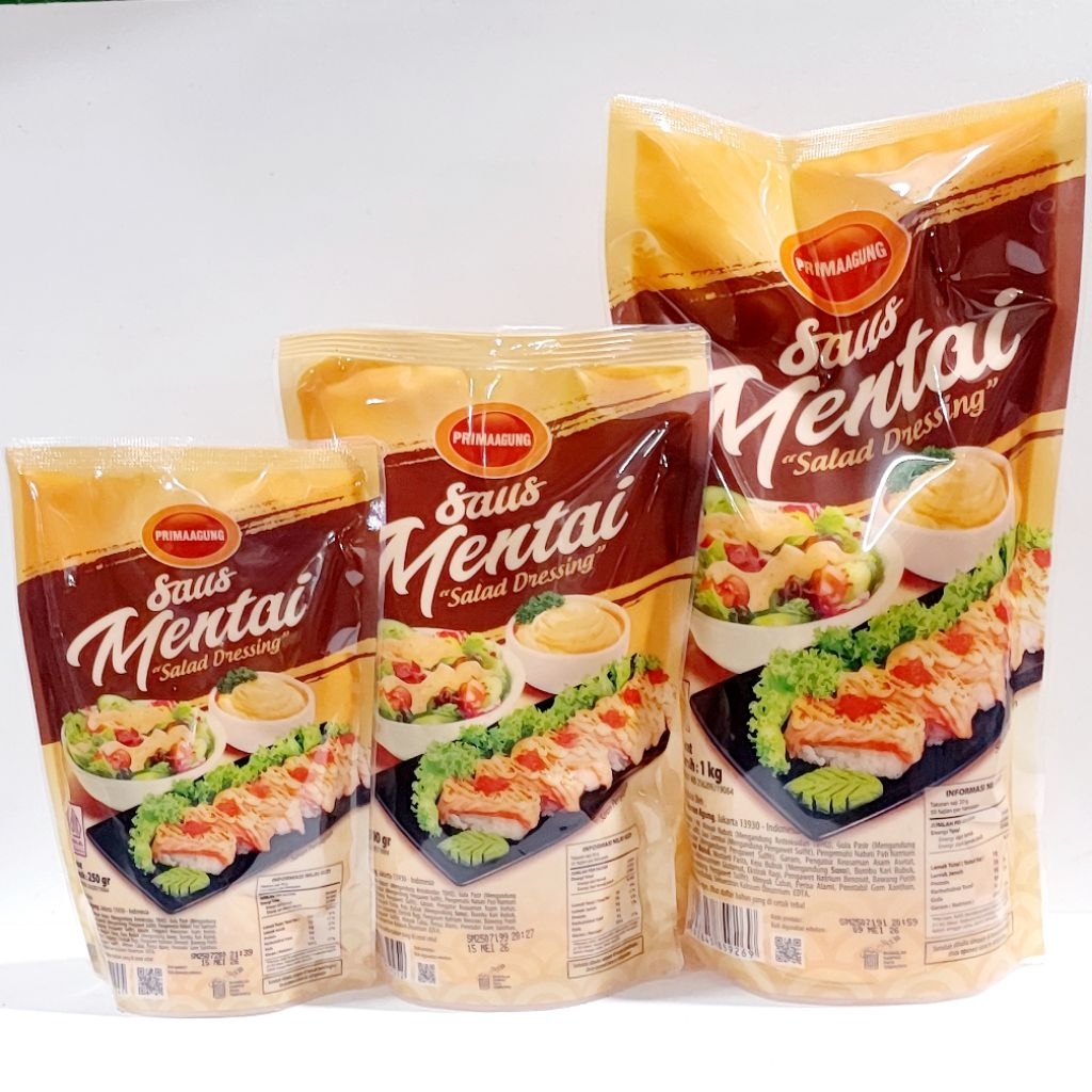 

SAUS MENTAI PRIMA AGUNG TERSEDIA UKURAN 250 GRAM & 500 GRAM & 1kg