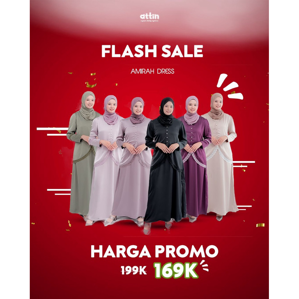 ATTIN - Amirah Dress Bridesmaid - Gamis Busui Friendly by Attin Hijab / Gamis Cantik Original By Att