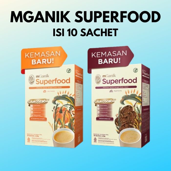 

MGANIK SUPERFOOD 250GR DIABETES ISI 10 SACHET ALAMI LABU KUNING YOGYA / MGANIK MULTIGRAIN DIABETES
