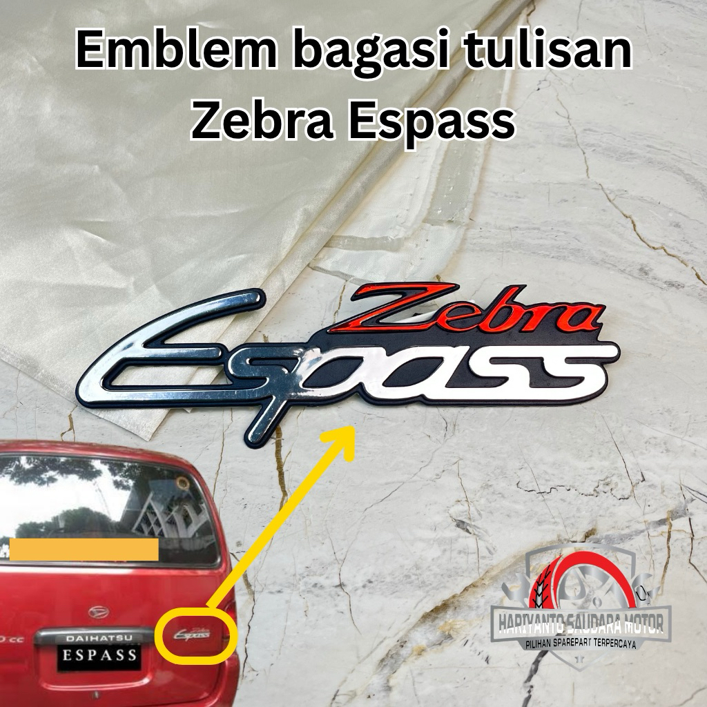Emblem Bagasi Daihatsu Zebra Espass