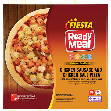 

Fiesta Chicken Sausage and Chiken Ball Pizza 230gr