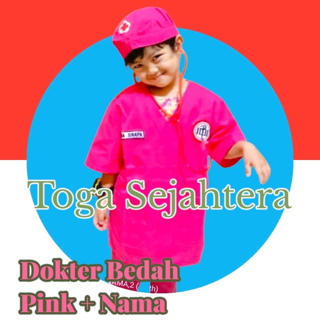 Baju Karnaval Kostum Profesi Anak Dokter Bedah / Dokter Jaga