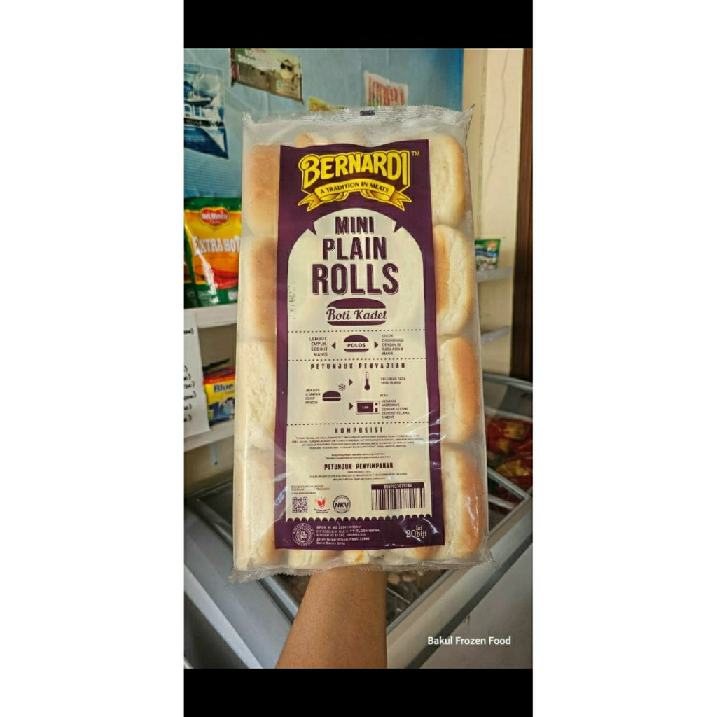 

Bernardi Mini Plain Rolls Polos – Isi 20 Biji