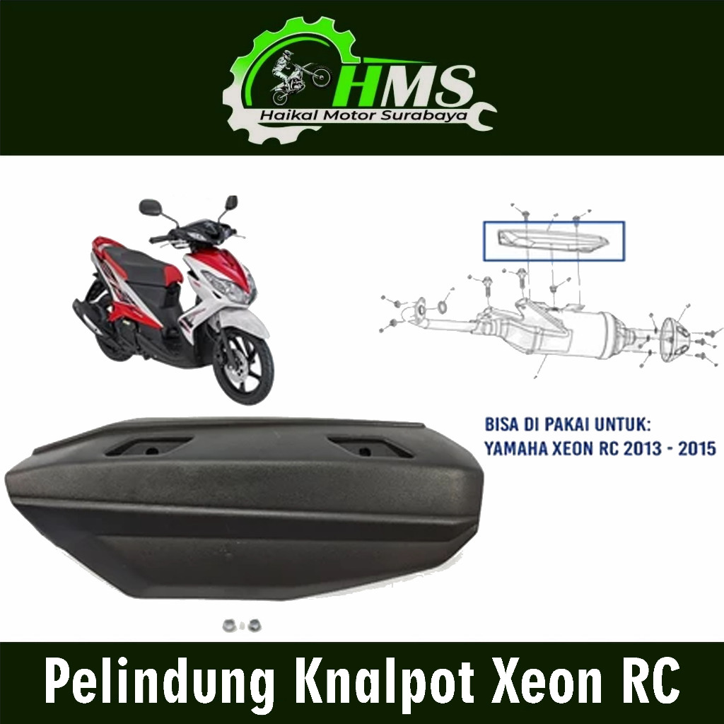 Pelindung Knalpot Xeon RC - Cover Penutup Tameng Kenalpot Yamaha Xeon Xeon GT Xeon 125