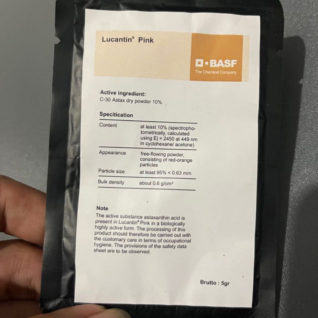 LUCANTIN PINK BASF GERMANY 100℅ORIGINAL 5gr