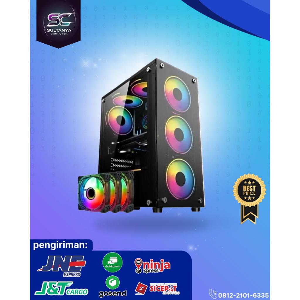 pc gaming pc dsain lengkap core i9 vga ddr5 lcd 22in lg