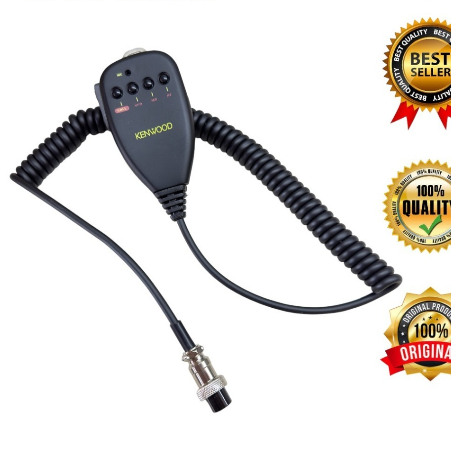 Mic Kenwood TM241 TM231 TM201 241A 231A 241 PTT Rig Extramic Handmic Microphone radio Kenwood MC44 M