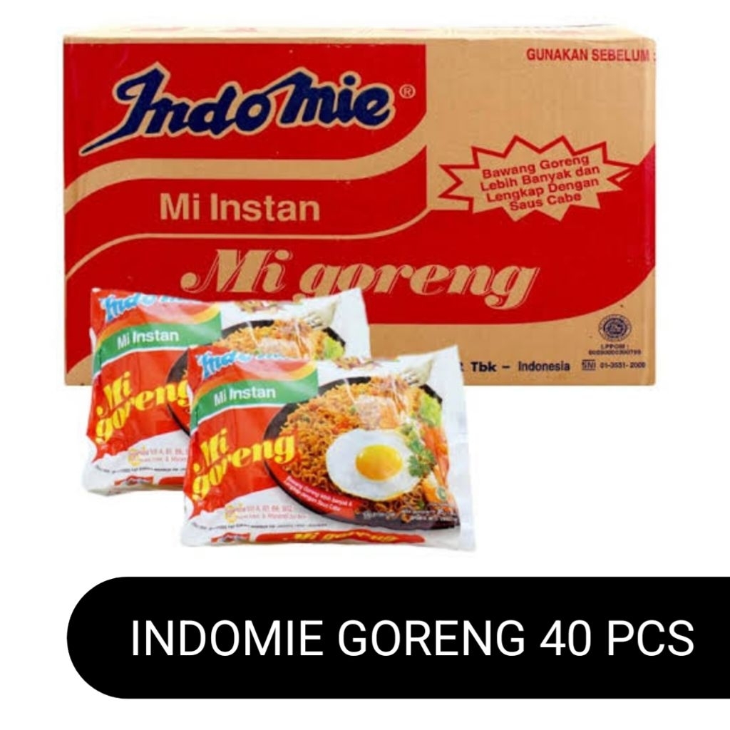 

INDOMIE Mie goreng rasa original 1 dus isi 40 pcs
