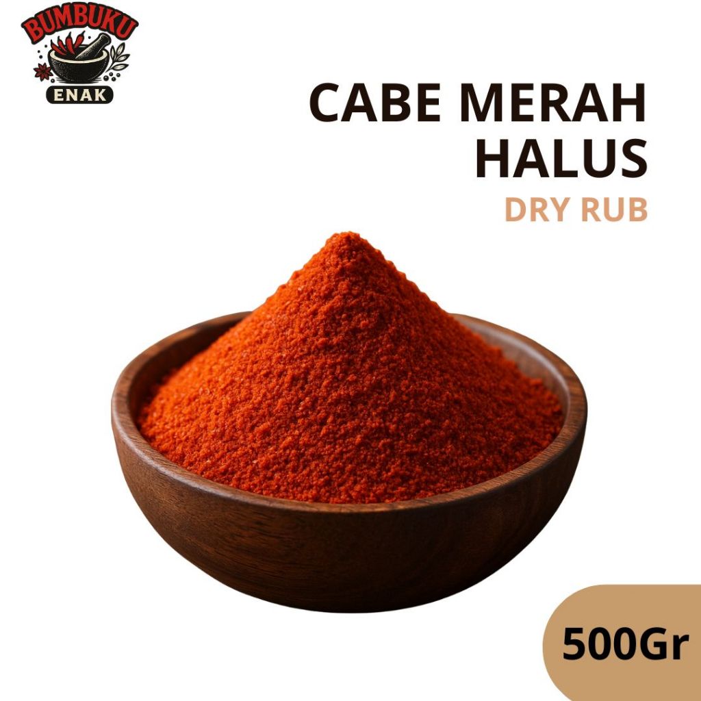 

Bumbu Tabur Cabe Merah Halus 500gr Pedas Gurih Lezat | Dry Rub Siap Pakai untuk Aneka Masakan