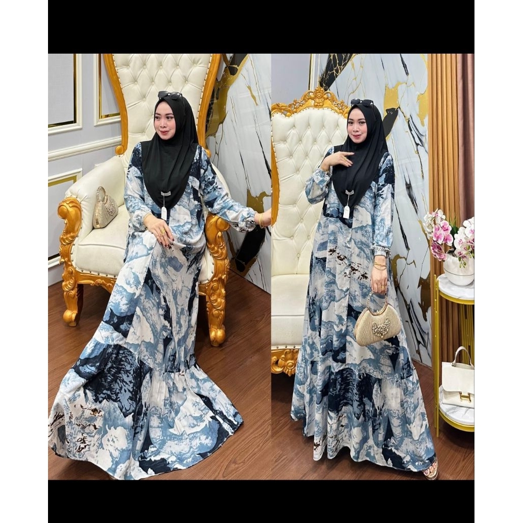 Gamis set syari, gamis rayon diamond
