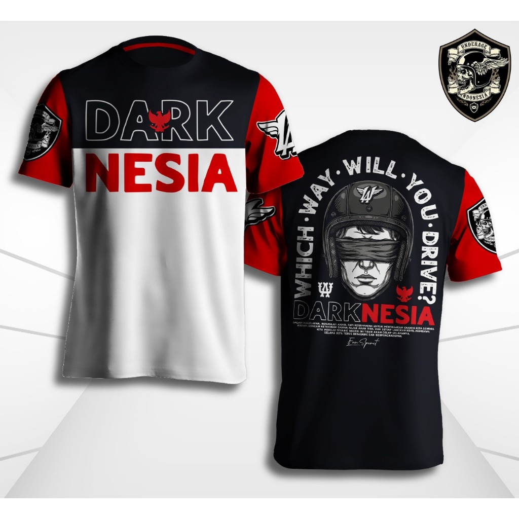 UNDERAGE Kaos Pria Distro Baju Atasan Lengan Pendek Original UG 240