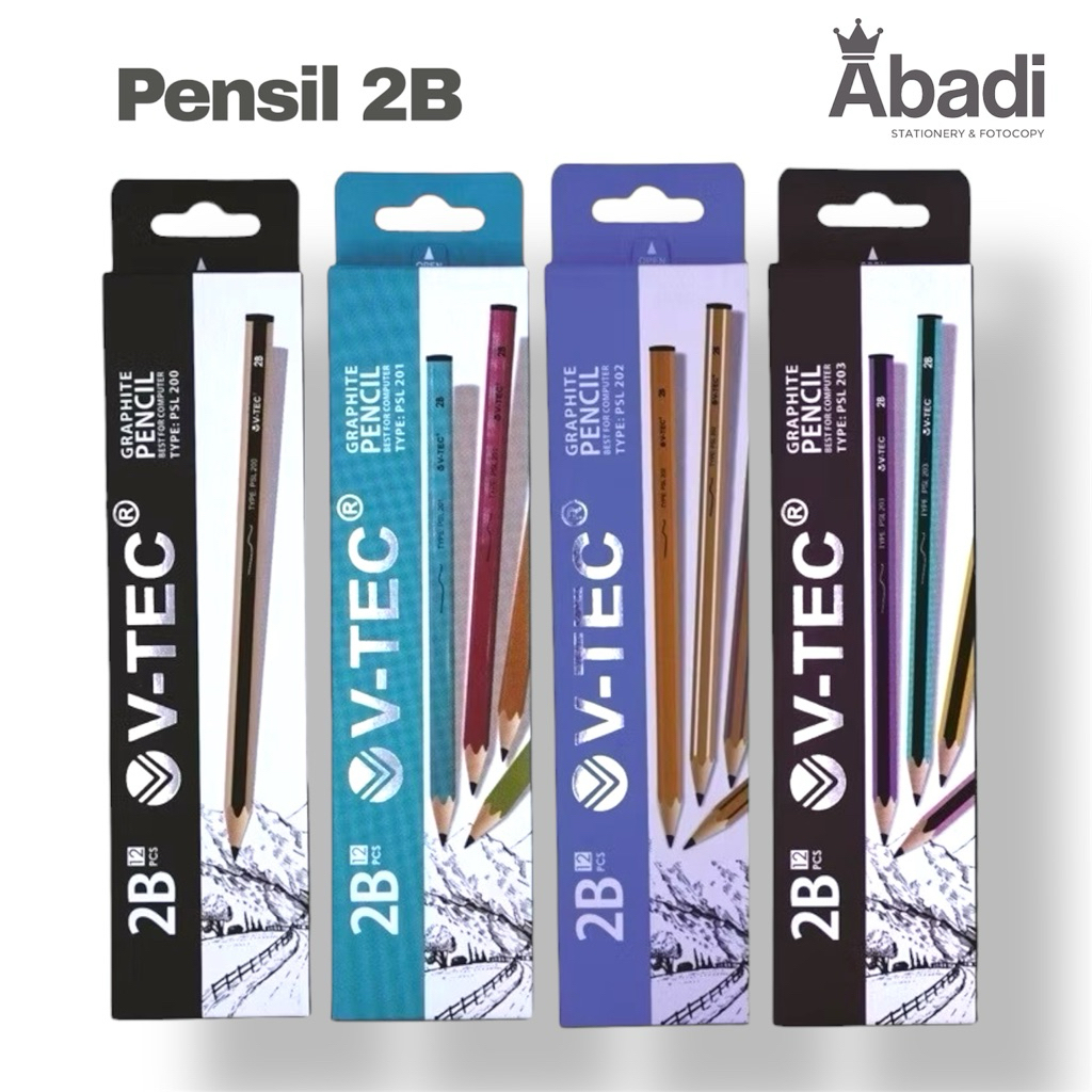

Pensil 2B V-TEC 1 pak 12 pcs