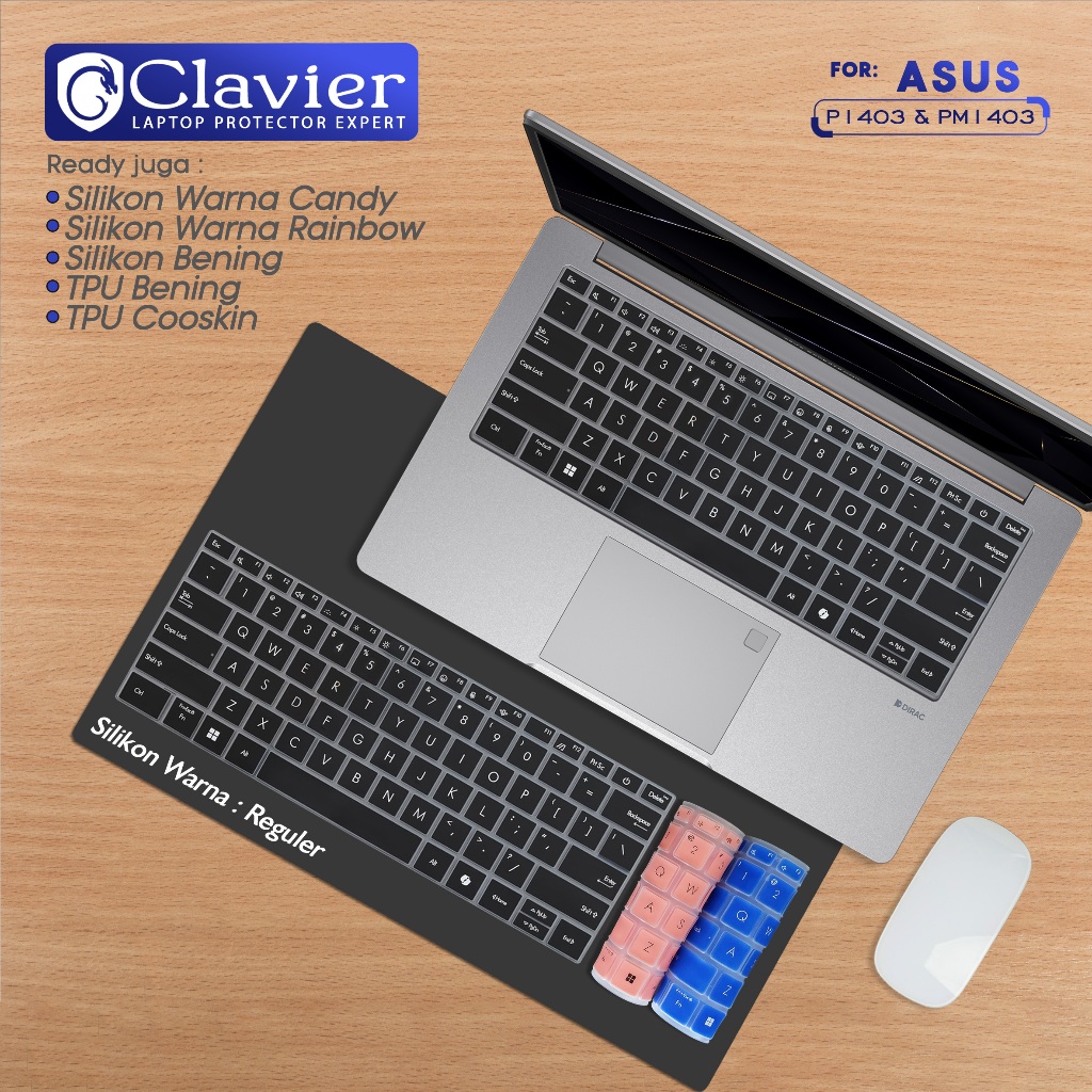 Keyboard Protector Cover Kompatibel untuk Asus ExpertBook P1 P1403 P1403C P1403CV P1403CVA PM1403 PM