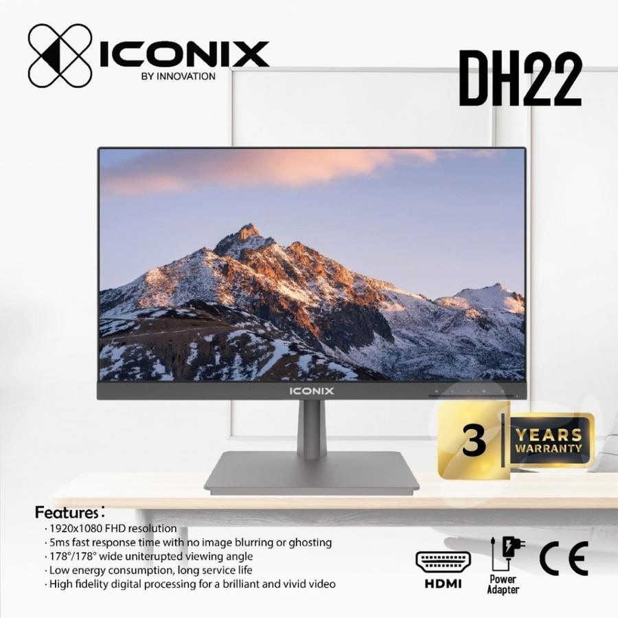 Monitor LED Iconix DH22 FHD 3 Side Borderless with FreeSync 22inch monitor