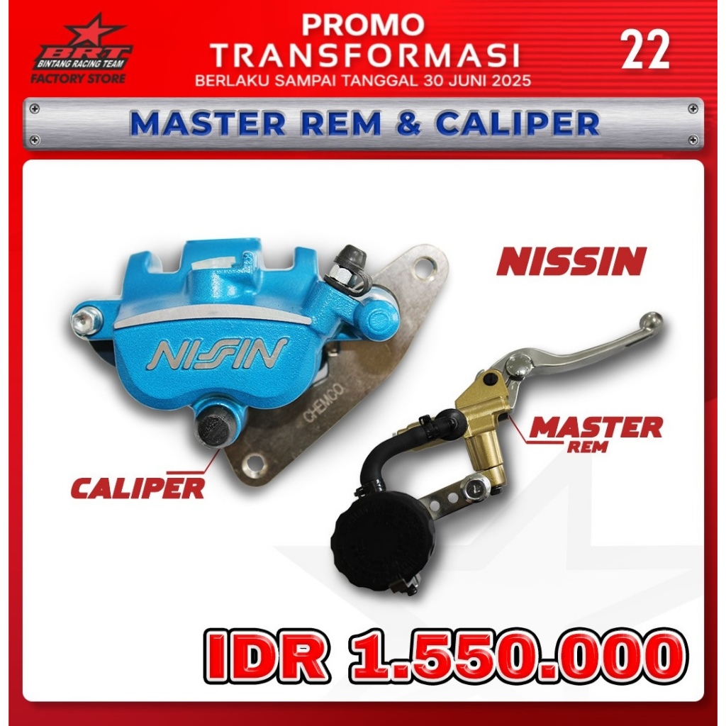 MASTER REM & CALIPER NISSIN BRT
