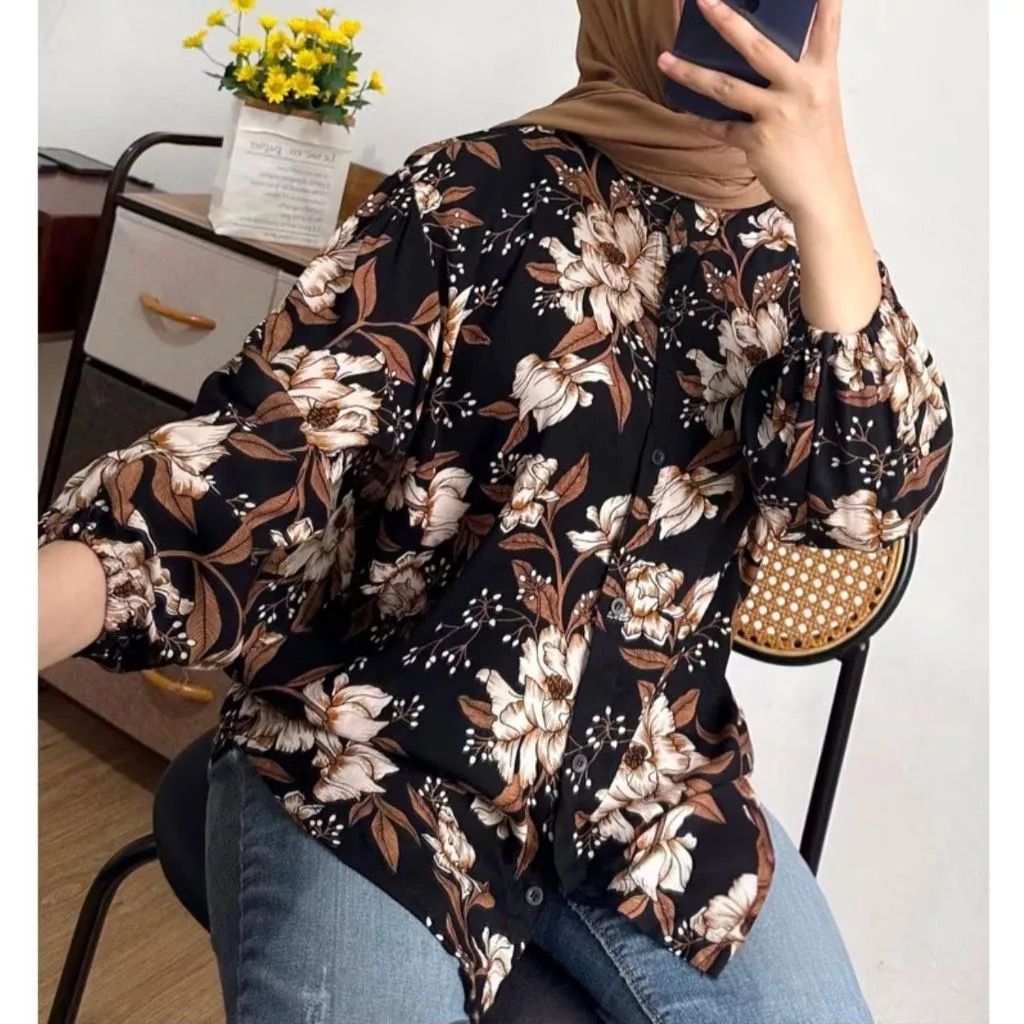 [TERLARIS] KEMEJA RAYON MOTIF - KEMEJA RAYON VIRAL - KEMEJA RAYON BESTSELER - KEMEJA RAYON CASUAL - 