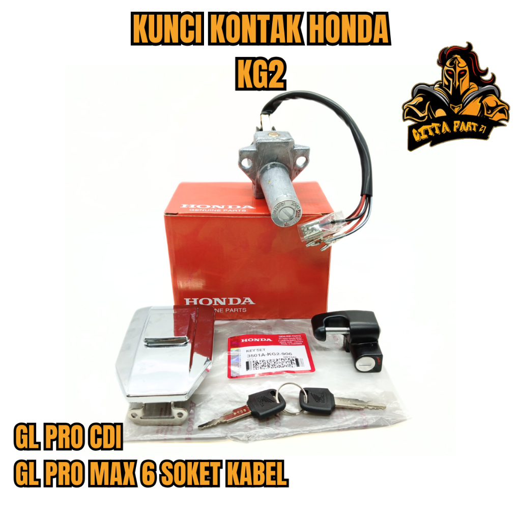 ASLI ORIGINAL KUNCI KONTAK HONDA AHM KG2 GL PRO CDI GL PRO MAX 6 SOKET KABEL