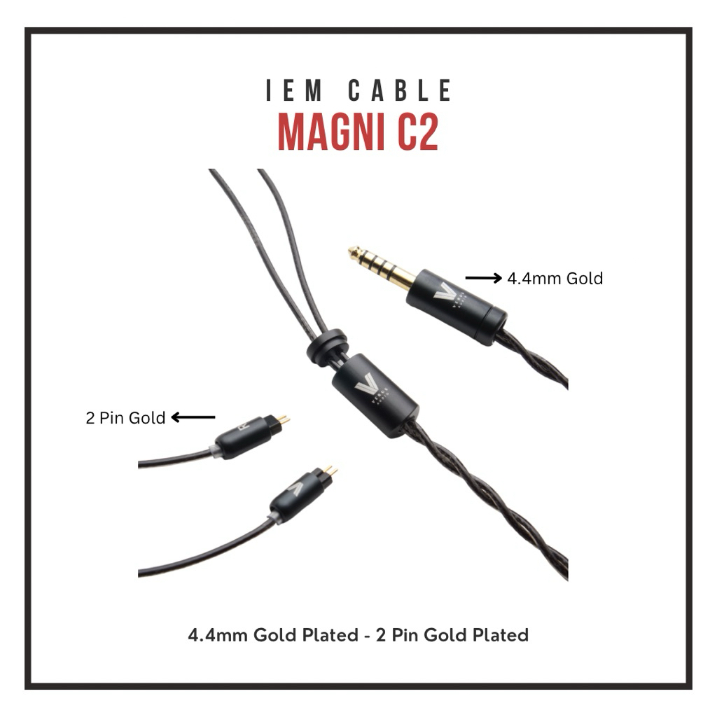 Verus Magni C2 IEM Cable OFC Copper Litz Coaxial Structure