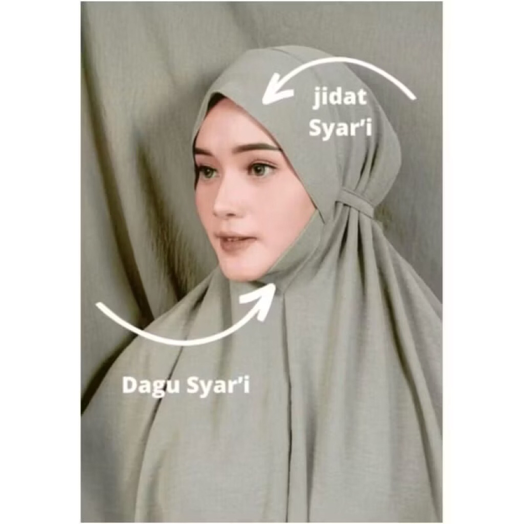 BERGO JUMBO CRINKLE/HIJAB DAGU JUMBO AIRFLOW PREMIUM