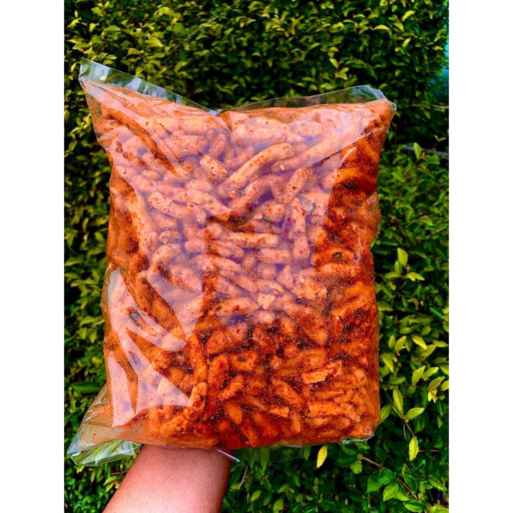 

lontong12 Basreng Pedas Daun Jeruk Renyah 1kg