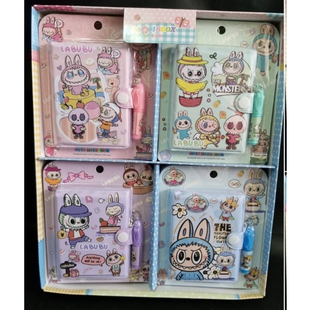 

Ay00! Buku Notes Mini Kuromi Cinnamoroll Pom Pom Purin 1Box 24pcs Buku Memo Kecil Note Mini