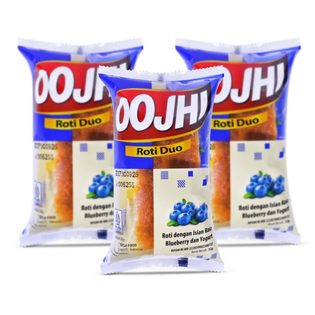 

ROTI OOJHI DUO BLUEBERRY dan YOGURT dpt 10 pcs