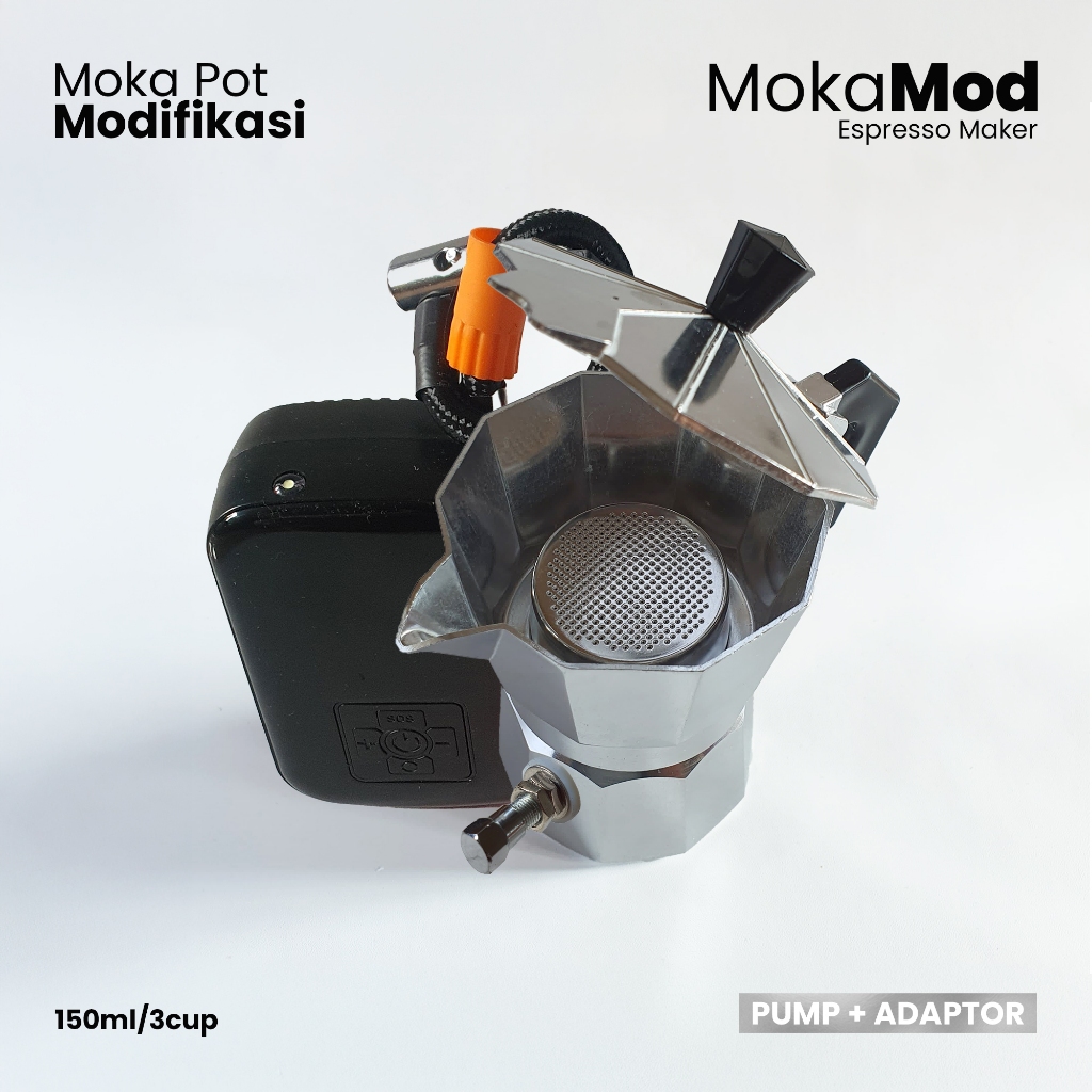 Pump & Adaptor | Moka Pot Modifikasi by MokaMod