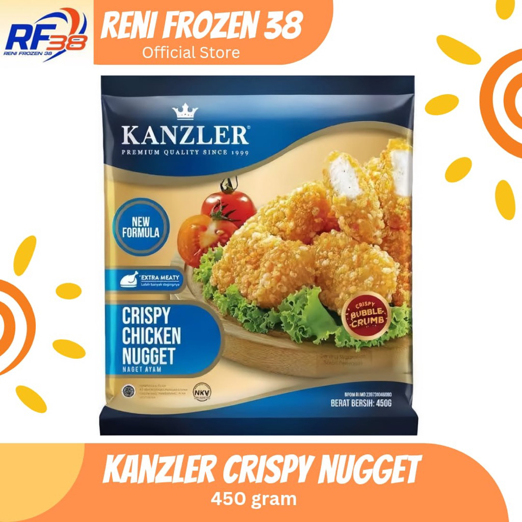 

Kanzler Crispy Chicken Nugget 450 gram / Frozen Food / Reni frozen 38