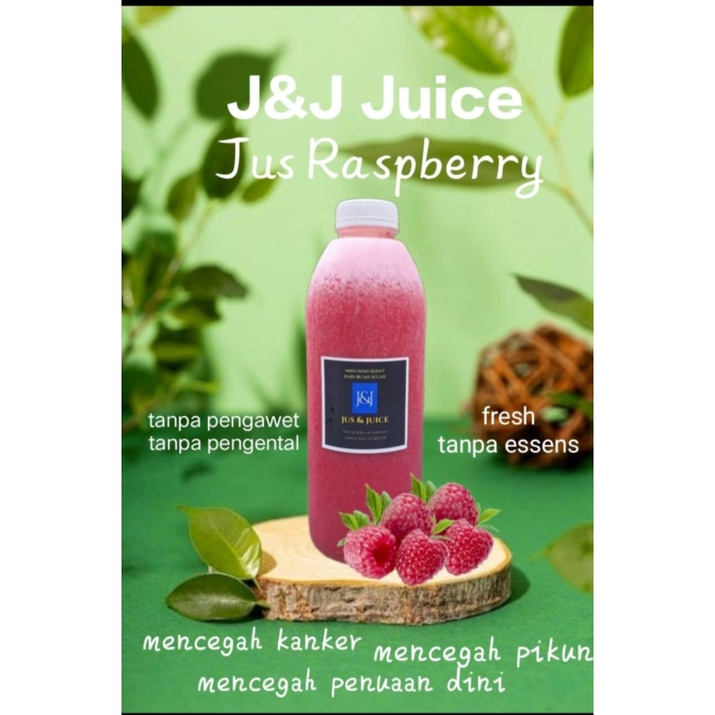 

J&J Jus Raspberry / minuman jus /botol / J&J juice