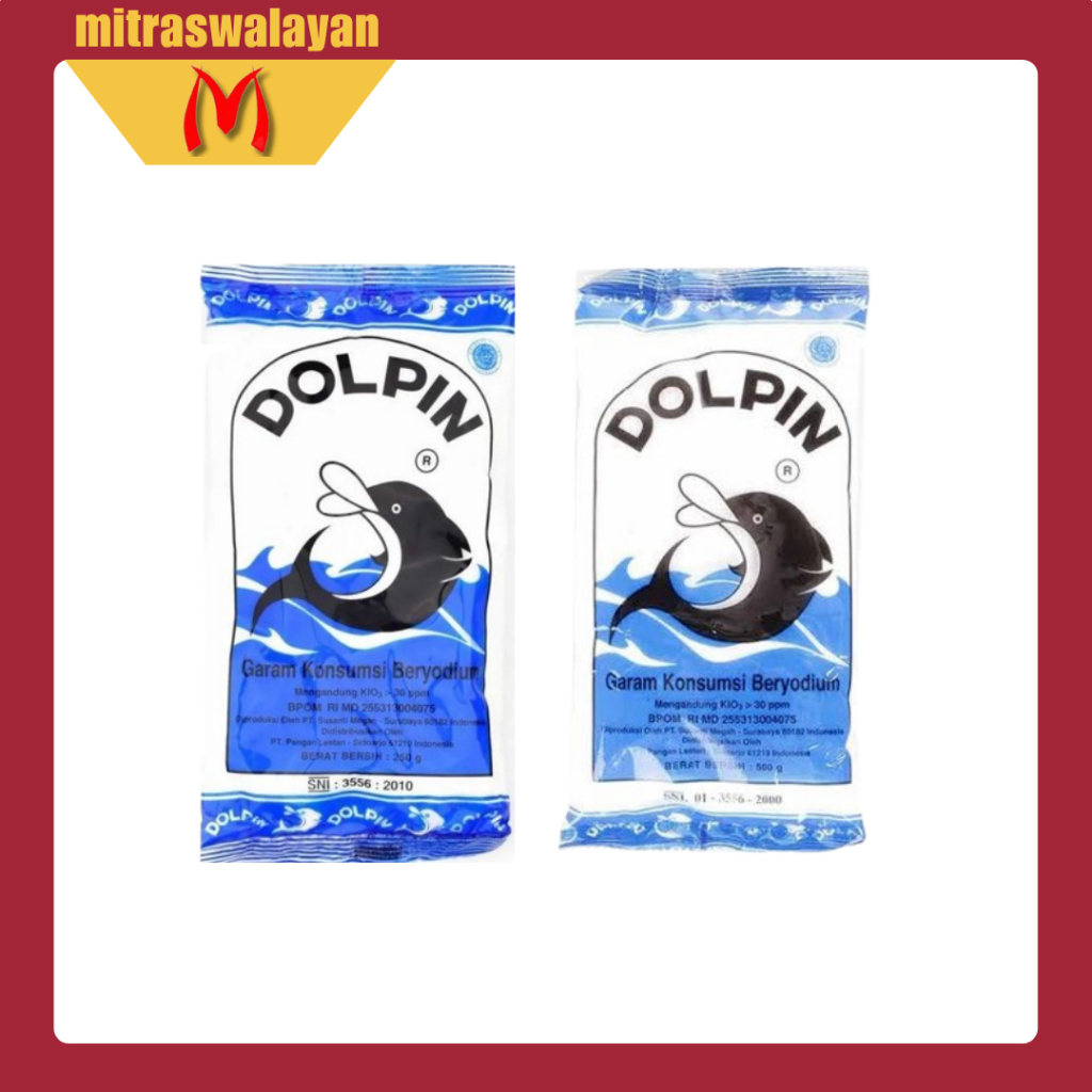 

DOLPIN Garam Dapur Kemasan 250 gr & 500 gr