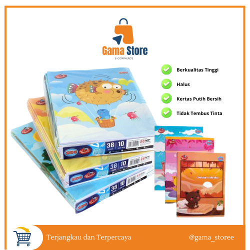 

Paket Buku Tulis SIDU 38 & 58 Lembar – Buku Sekolah Murah / Bergaris