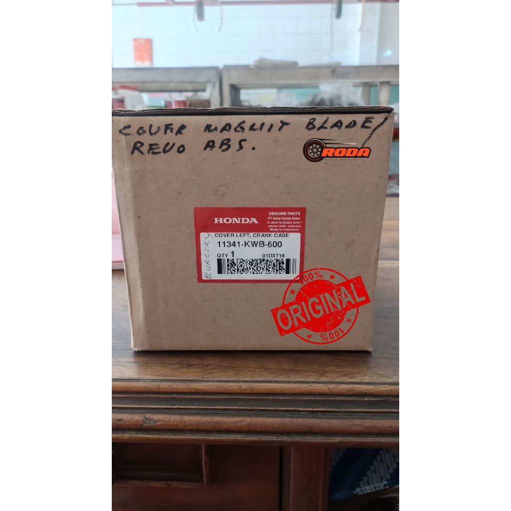 Tutup Mesin Kiri (Cover L Crank Case) Blade Karbu 11341-KWB-600