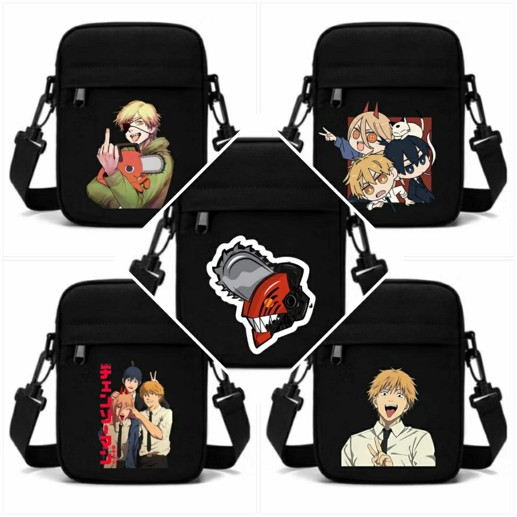 Tas selempang chainsaw man/Sling bag/Tas bahu/Tas casual/Tas hp/Tas slempang