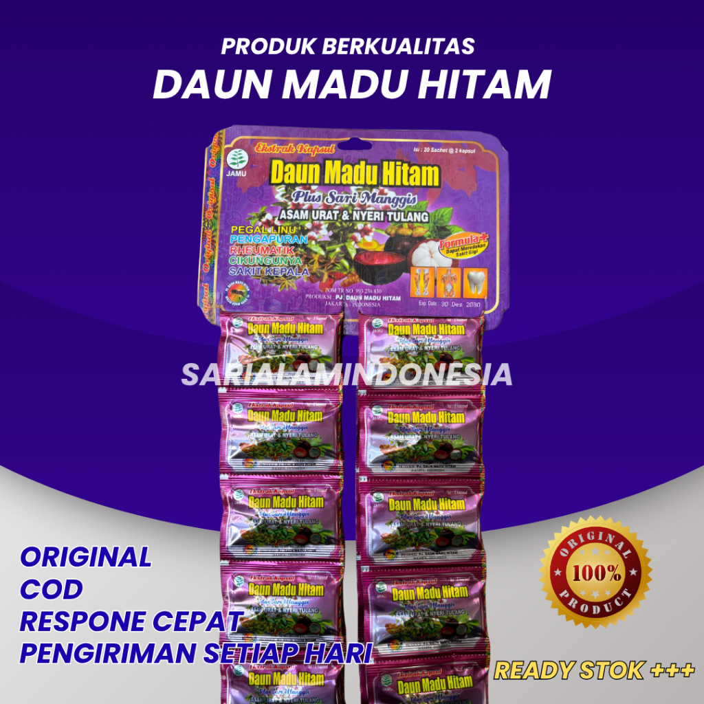 

DAUNN MADDU HITTAM RENCENG ORIGINAL KAPSUL 20 SACHET