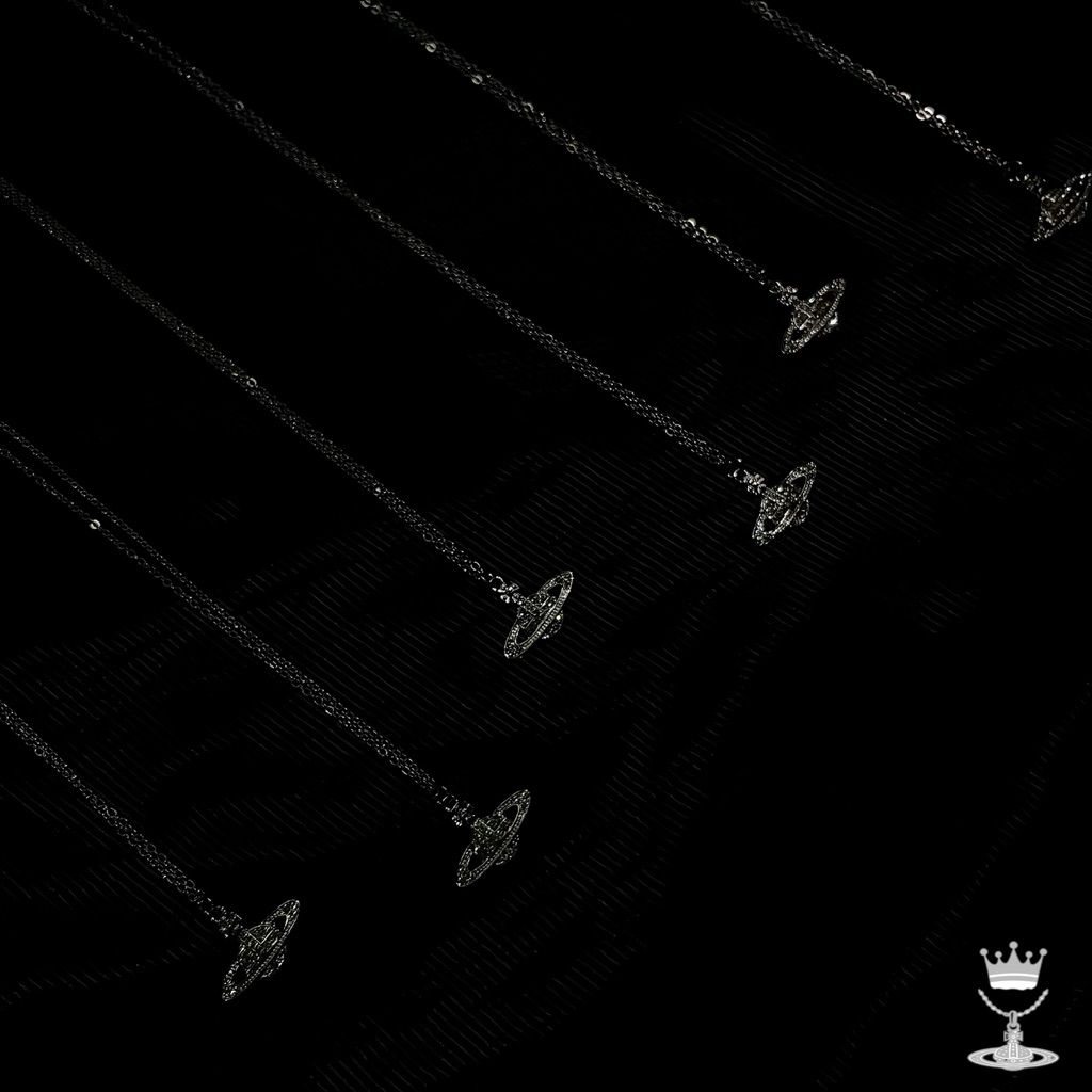 LIMITED KALUNG PLANET SATURNUS SILVER VIVIENNE WESTWOOD UNISEX FASHION WANITA PRIA AESTHETIC KOREA