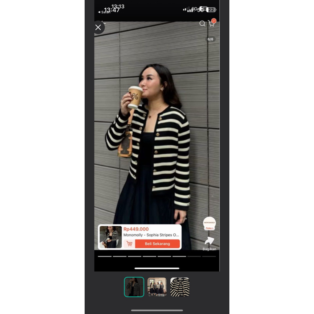 PRELOVED MONOMOLLY SOPHIA CARDIGAN