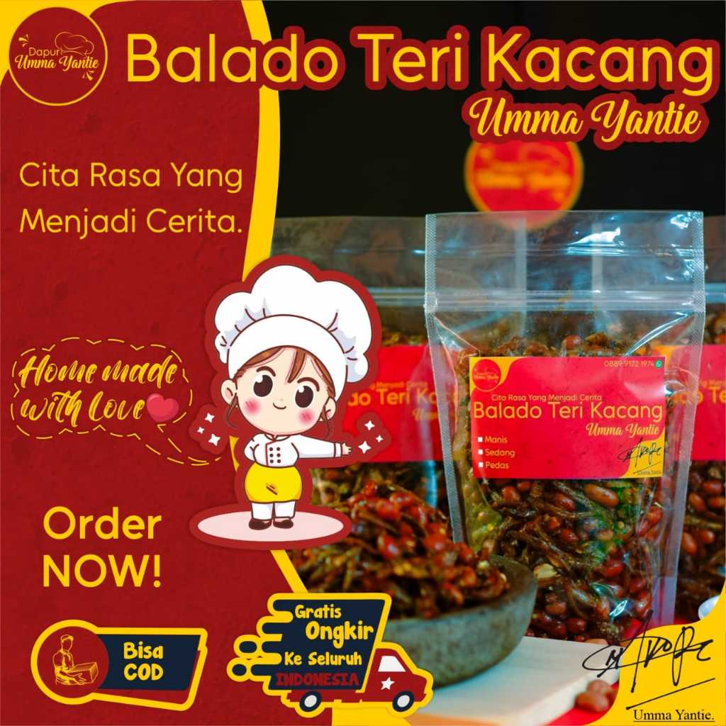 

Balado Teri Kacang 250 Gram Pedas Manis Gurih Premium Rumahan Halal