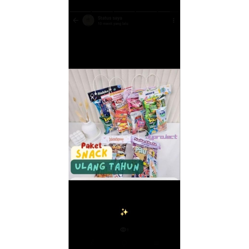 

Paket Snack Ulang tahun / Snack Gift