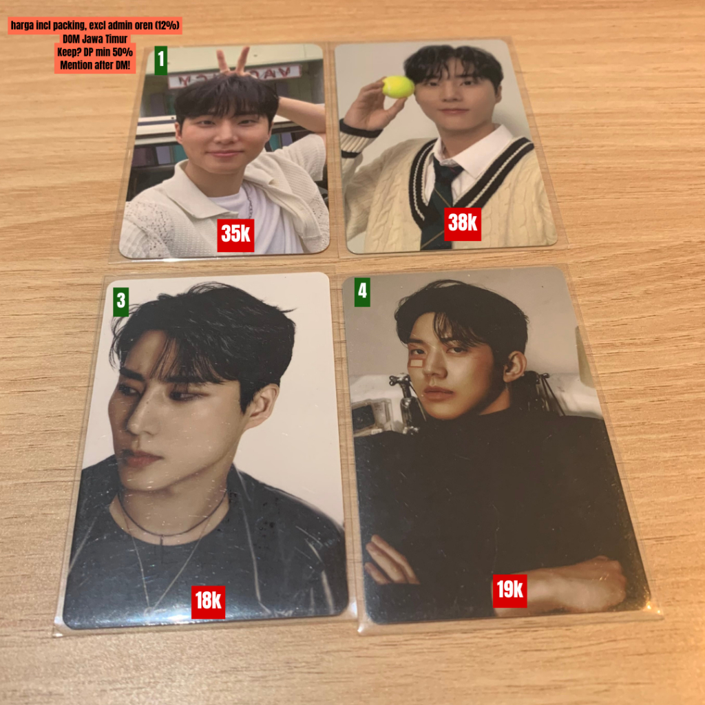 

PHOTOCARD PC AAB DAY6 YOUNGK DOWOON SEASONS GREETING 2025 BAND AID WTTS