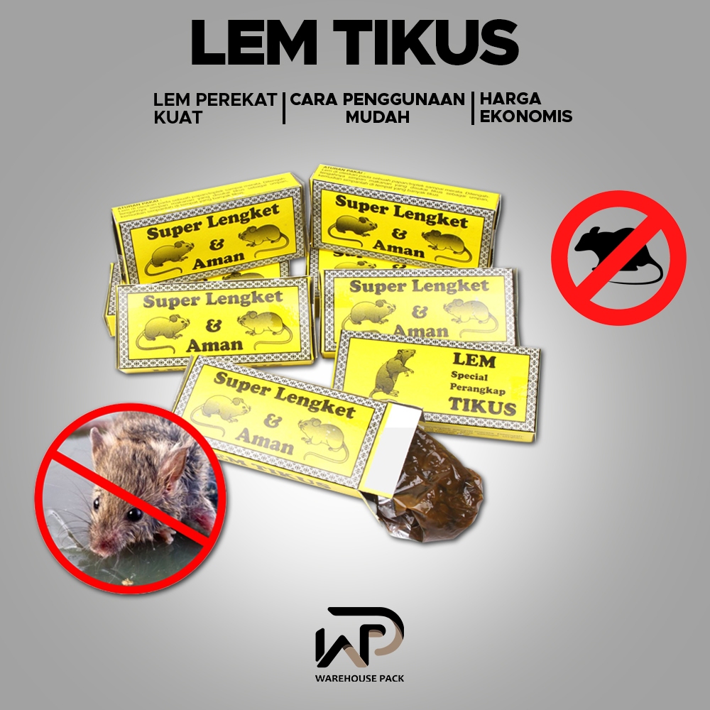 ( 5 Pcs ) Lem Tikus | Lem Spesial Perangkap Tikus | Perangkap Tikus | Perangkap Tikus