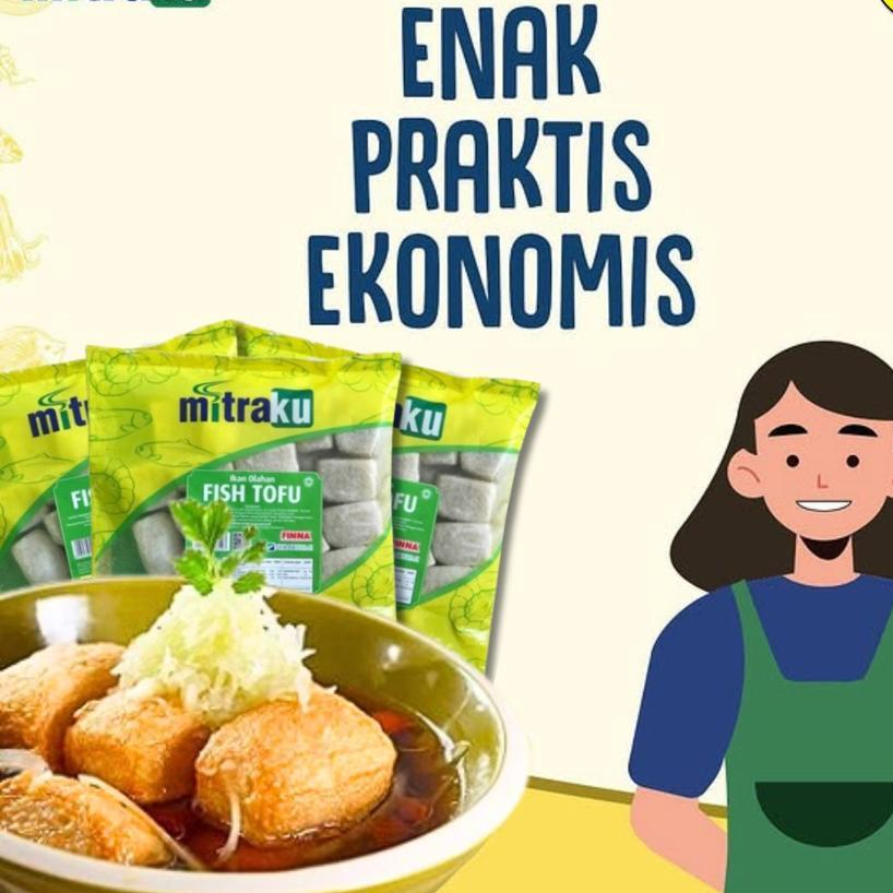 

MITRAKU Fish Tofu - Tahu Seafood 500gram - Olahan Ikan - Kheiza Frozen